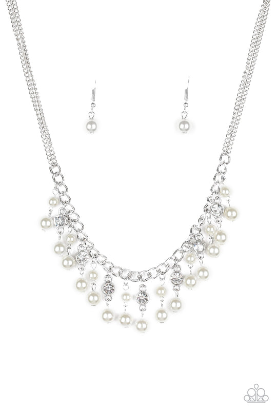 Regal Refinement (White Necklace) by Paparazzi Accessories