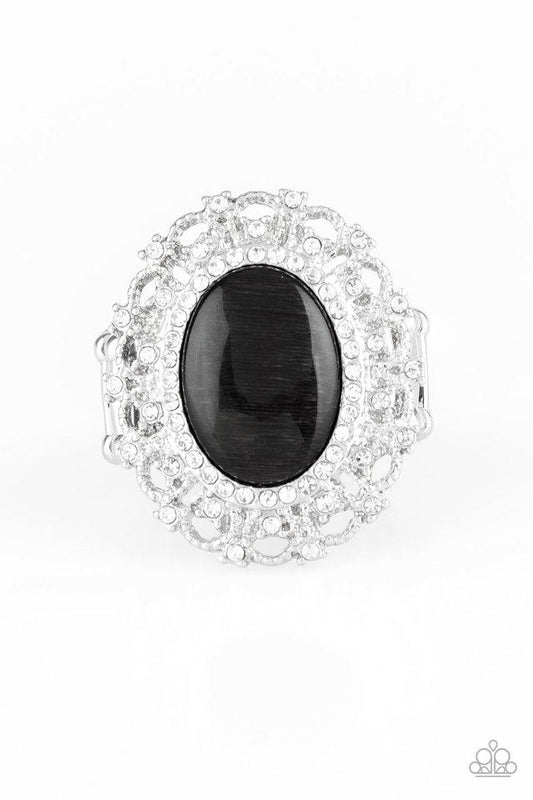 Baroque The Spell (Black Ring) by Paparazzi Accessories