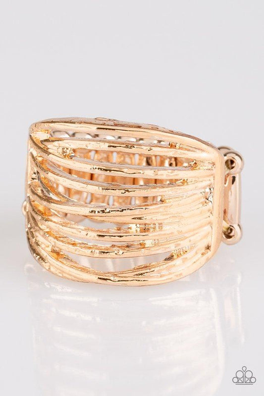 Give Me Space (Rose Gold Ring) by Paparazzi Accessories