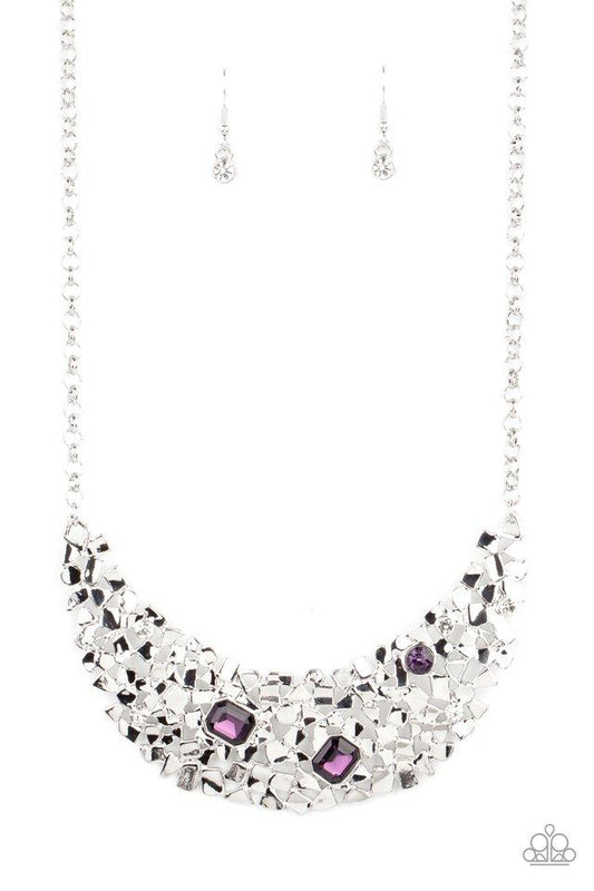 Fabulously Fragmented (Purple Necklace) by Paparazzi Accessories