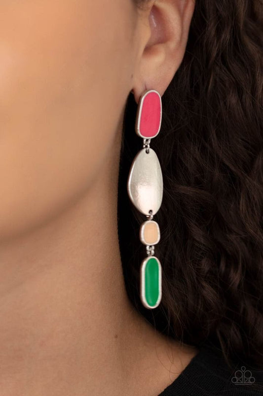 Deco By Design (Multicolored Earrings) by Paparazzi Accessories