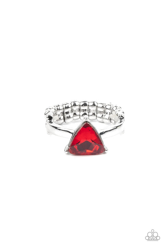 Tenacious Twinkle (Red Ring) by Paparazzi Accessories