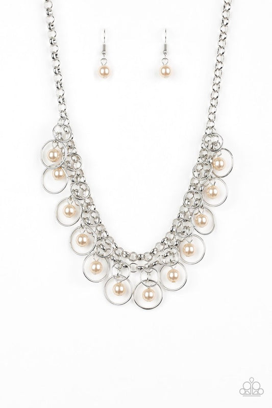 Party Time (Brown Necklace) by Paparazzi Accessories