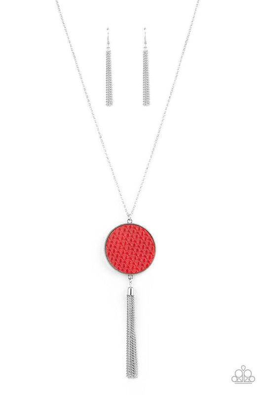 Wonderously Woven (Red Necklace) by Paparazzi Accessories