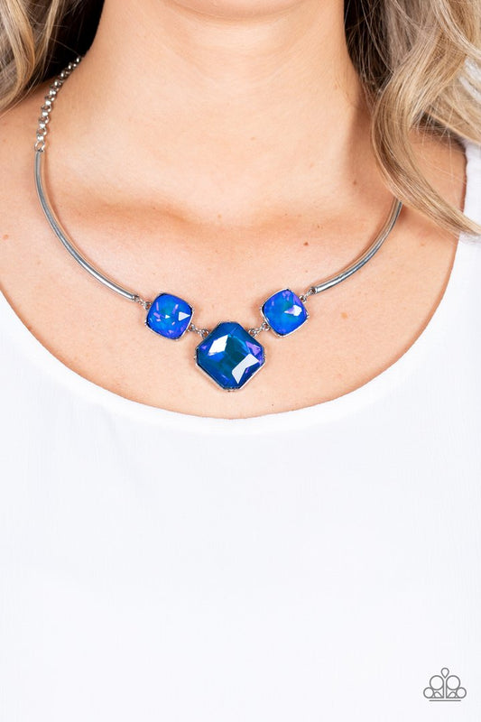 Divine Iridescence (Blue Necklace) by Paparazzi Accessories