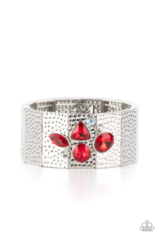 Flickering Fortune (Red Bracelet) by Paparazzi Accessories