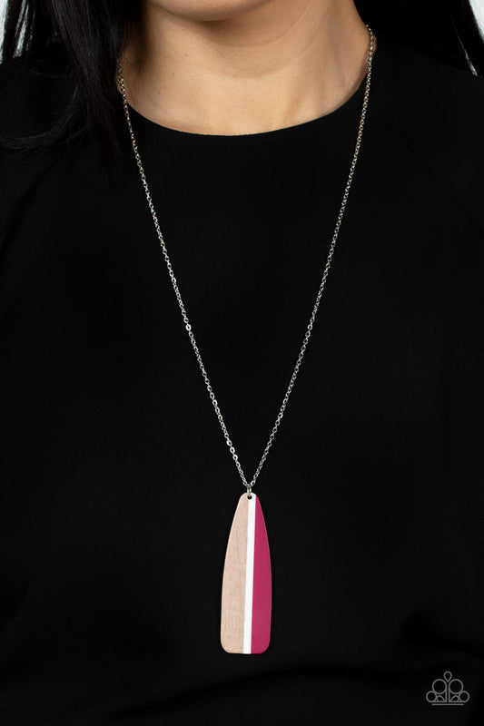 Grab A Paddle (Pink Necklace) by Paparazzi Accessories
