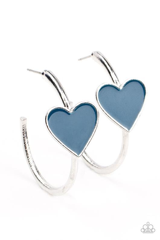 Kiss Up (Blue Earrings) by Paparazzi Accessories