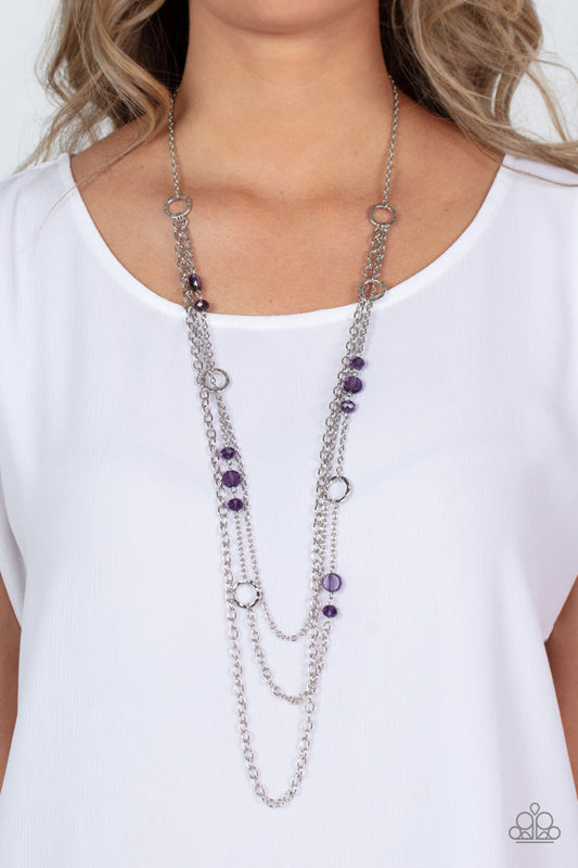 Starry-Eyed Eloquence (Purple Necklace) by Paparazzi Accessories