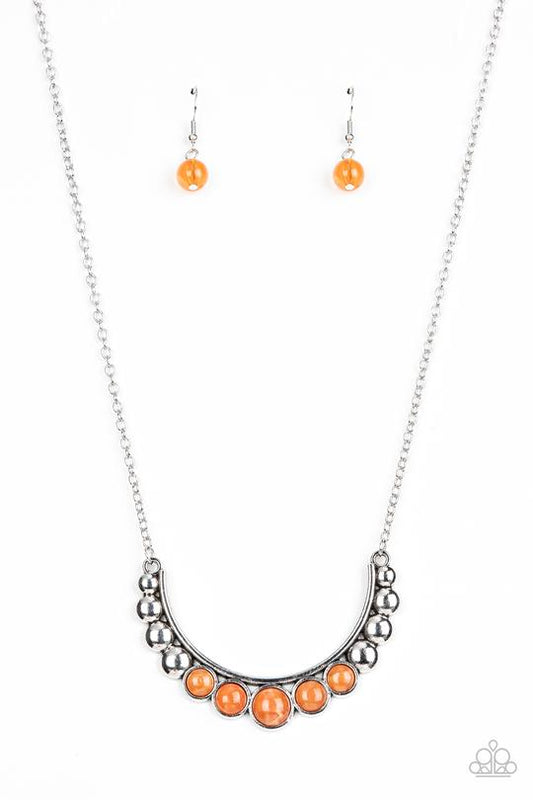 Horseshoe Bend (Orange Necklace) by Paparazzi Accessories