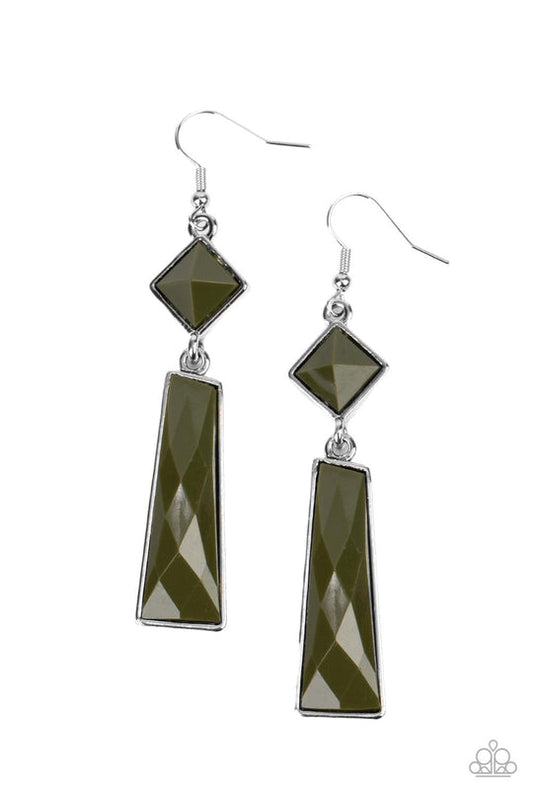 Hollywood Harmony (Green Earrings) by Paparazzi Accessories