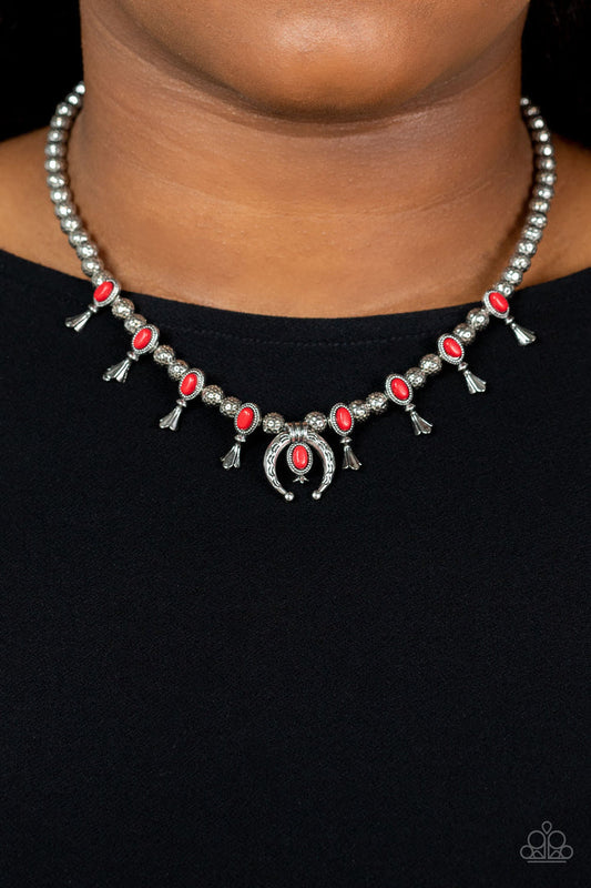 Luck Of The West (Red Necklace) by Paparazzi Accessories