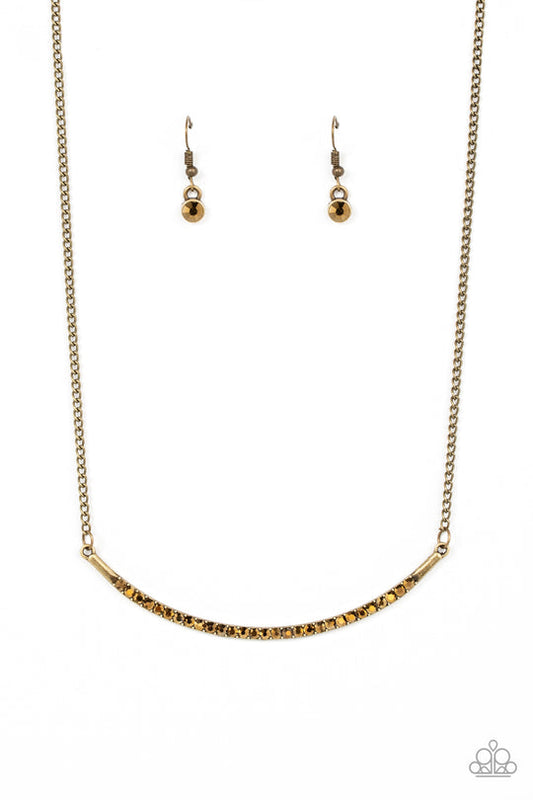 Collar Poppin' Sparkle (Brass Necklace) by Paparazzi Accessories