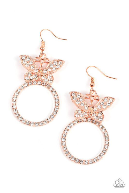 Paradise Found (Copper Earrings) by Paparazzi Accessories
