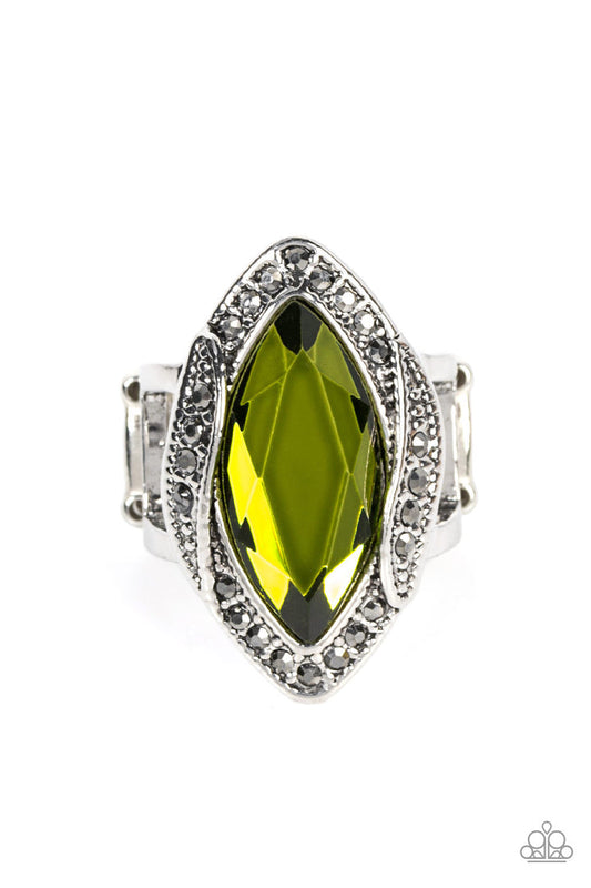 Let Me Take A Reign Check (Green Ring) by Paparazzi Accessories