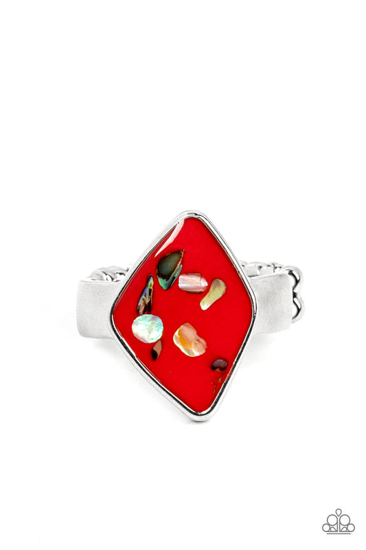 Stellar Shores (Red Ring) by Paparazzi Accessories