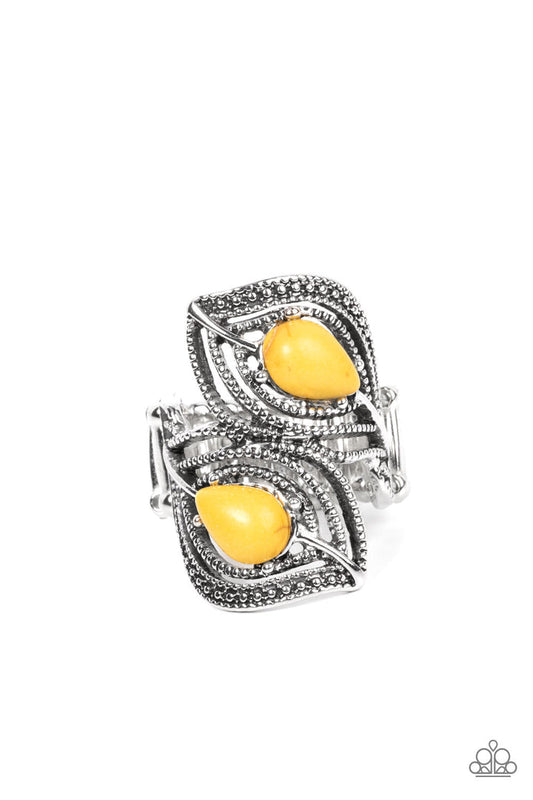 Mesa Mystique (Yellow Ring) by Paparazzi Accessories
