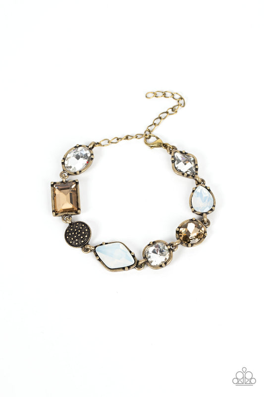 Jewelry Box Bauble (Brass Bracelet) by Paparazzi Accessories