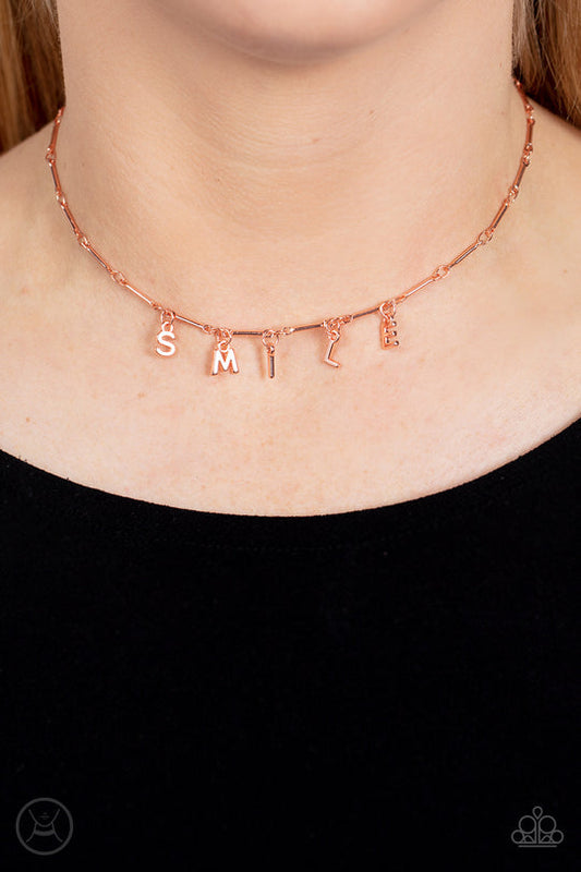Say My Name (Copper Necklace) by Paparazzi Accessories