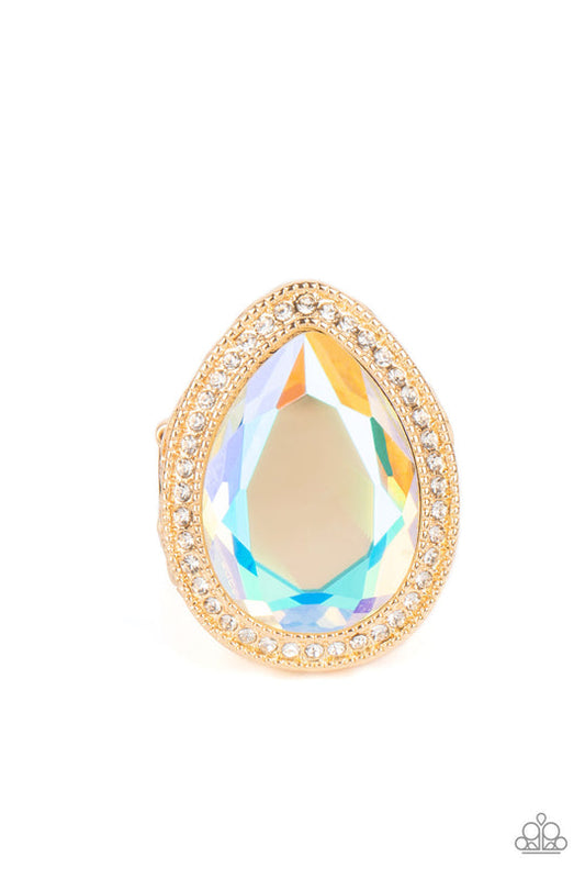 Illuminated Icon (Gold Ring) by Paparazzi Accessories