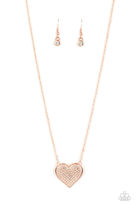 Spellbinding Sweetheart (Copper Necklace) by Paparazzi Accessories