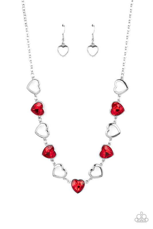 Contemporary Cupid (Red Necklace) by Paparazzi Accessories
