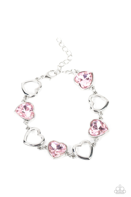 Sentimental Sweethearts (Pink Bracelet) by Paparazzi Accessories