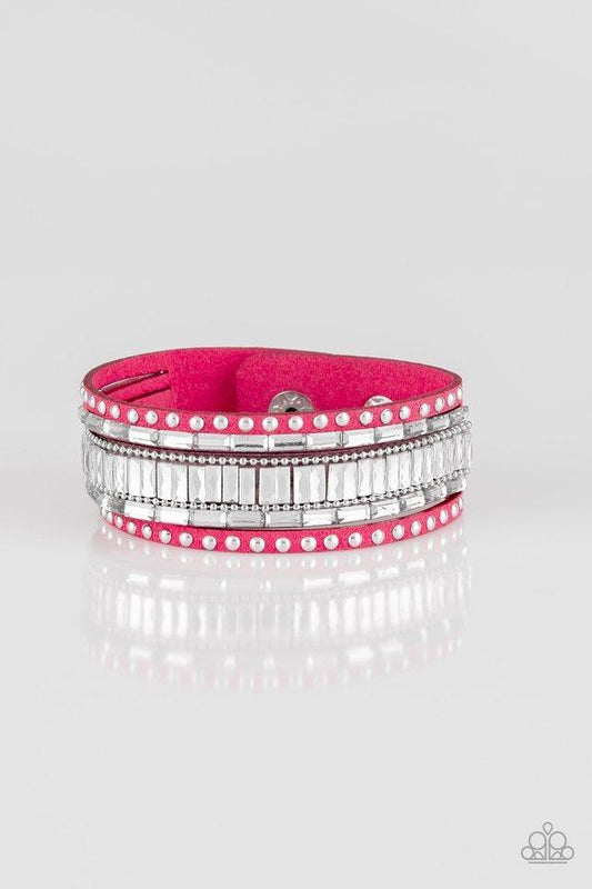 Rock Star Rocker (Pink Bracelet) by Paparazzi Accessories