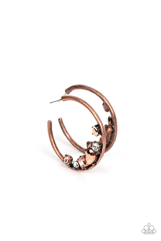 Attractive Allure (Copper Earrings) by Paparazzi Accessories