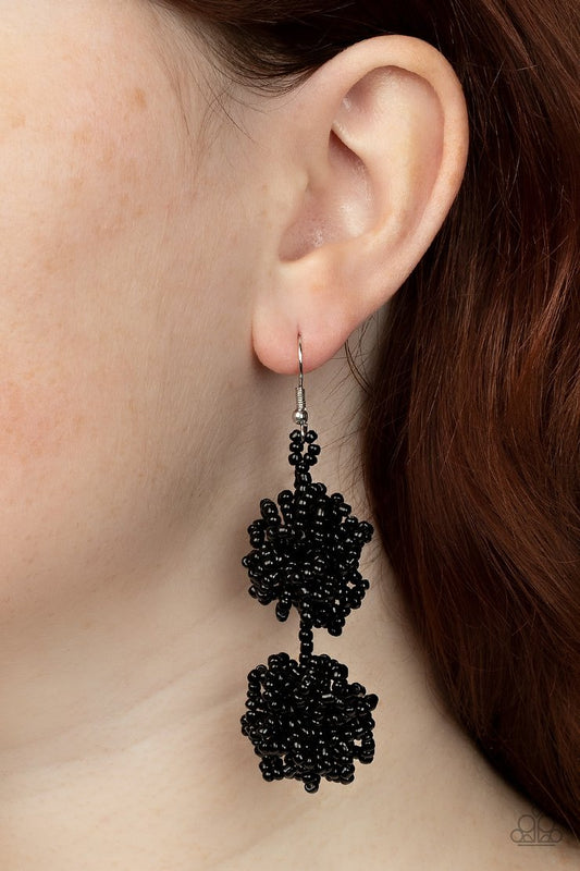 Celestial Collision (Black Earrings) by Paparazzi Accessories