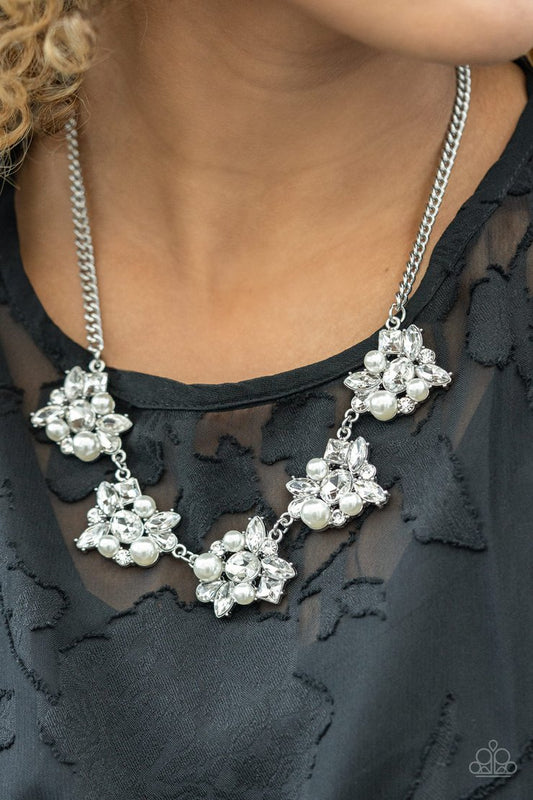 Heiress Of Them All (White Necklace) by Paparazzi Accessories