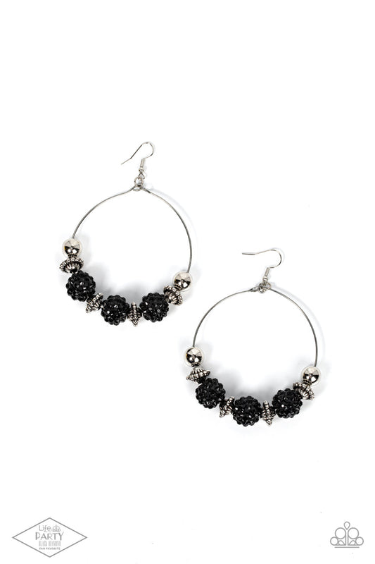 I Can Take A Compliment (Black Earrings) by Paparazzi Accessories