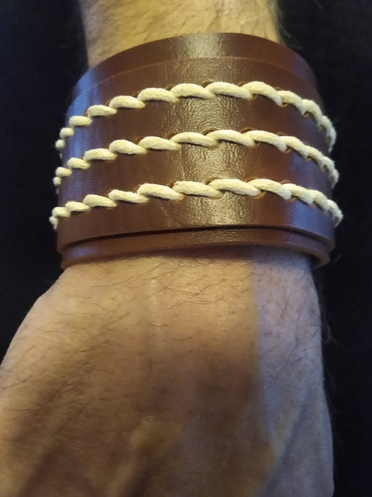 Real Ranchero (Men's Brown Bracelet) by Paparazzi Accessories