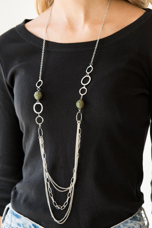 Margarita Masquerades (Green Necklace) by Paparazzi Accessories