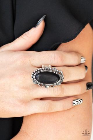 Open Range (Black Ring) by Paparazzi Accessories