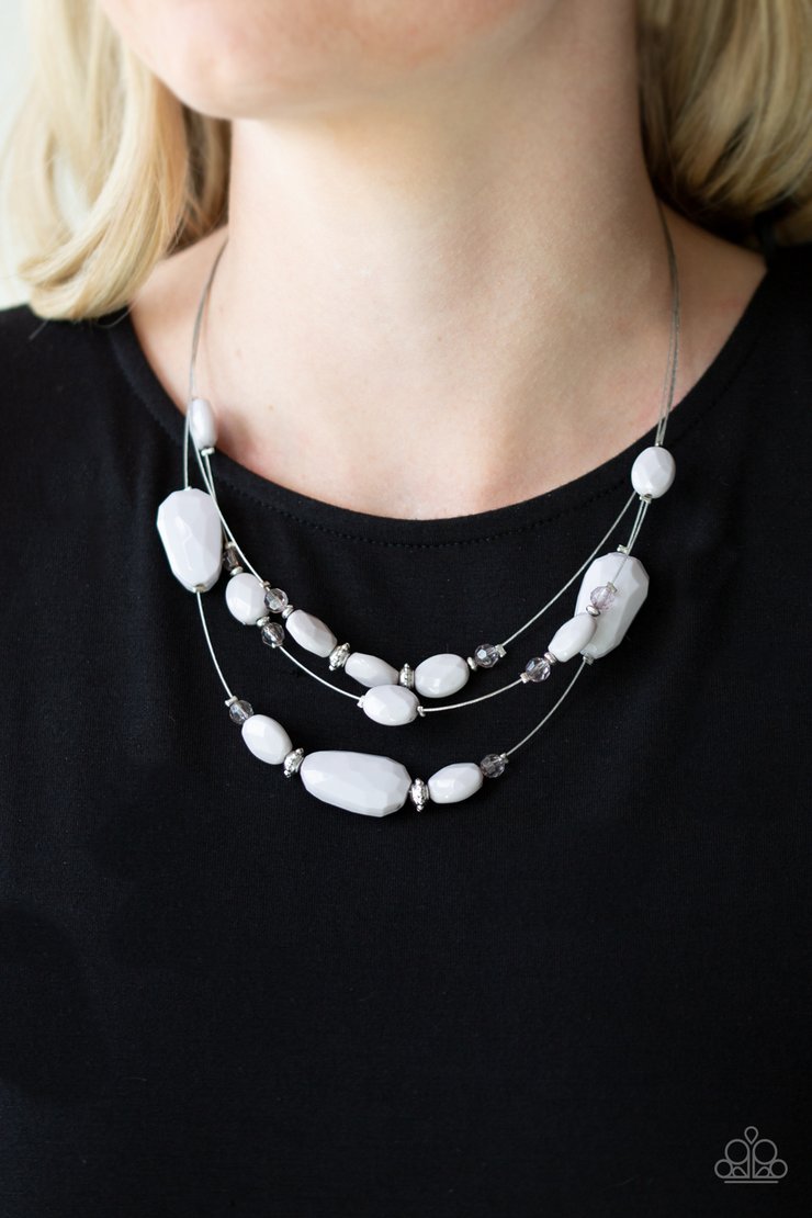 Radiant Reflections (Silver Necklace) by Paparazzi Accessories