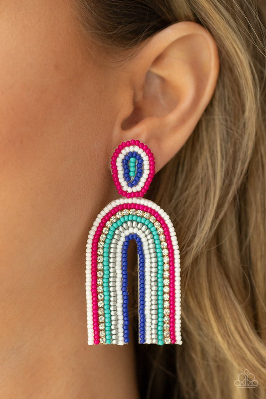 Rainbow Remedy (Multicolored Earrings) by Paparazzi Accessories