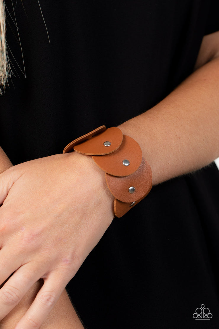 Rhapsodic Roundup (Brown Bracelet) by Paparazzi Accessories