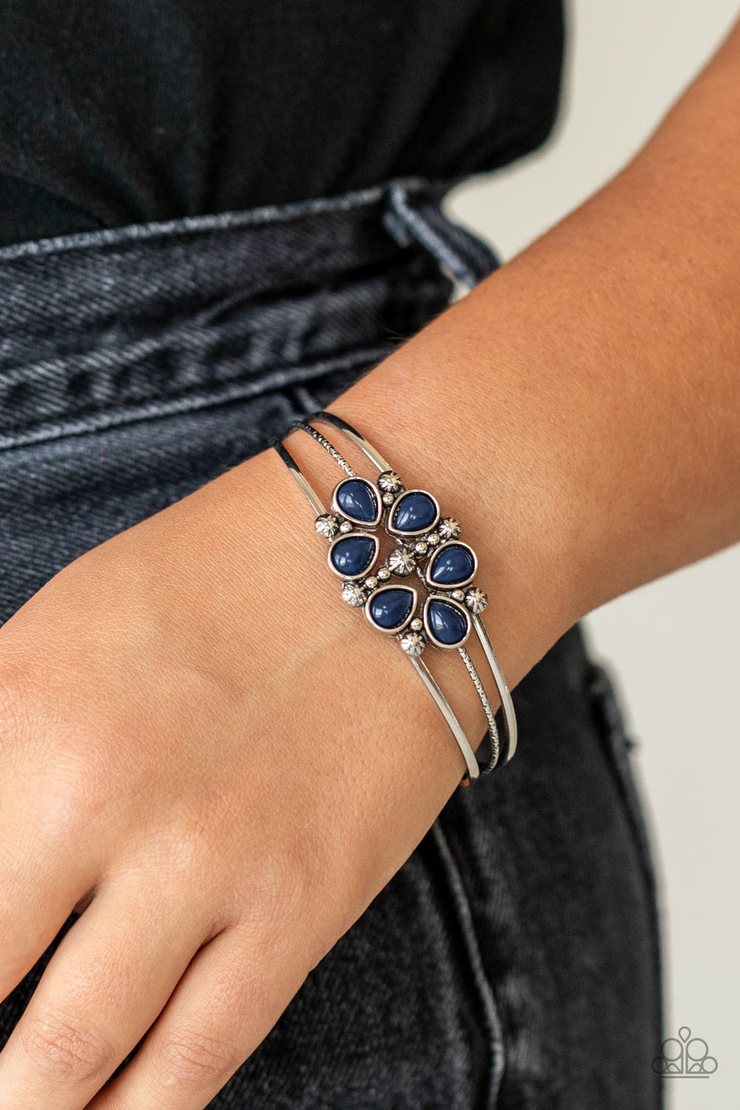 Taj Mahal Meadow (Blue Bracelet) by Paparazzi Accessories