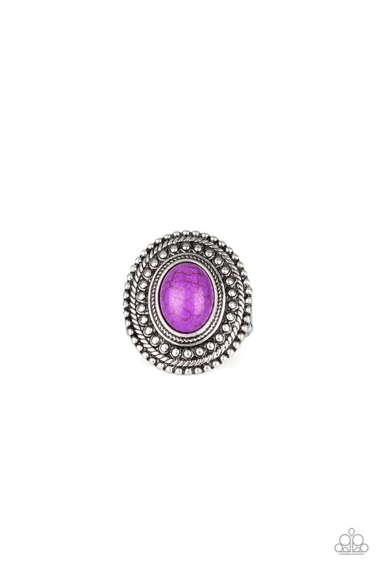 Terra Terrain (Purple Ring) by Paparazzi Accessories