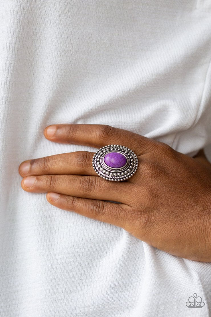 Terra Terrain (Purple Ring) by Paparazzi Accessories