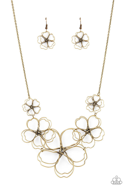 The Show Must Grow On (Brass Necklace) by Paparazzi Accessories