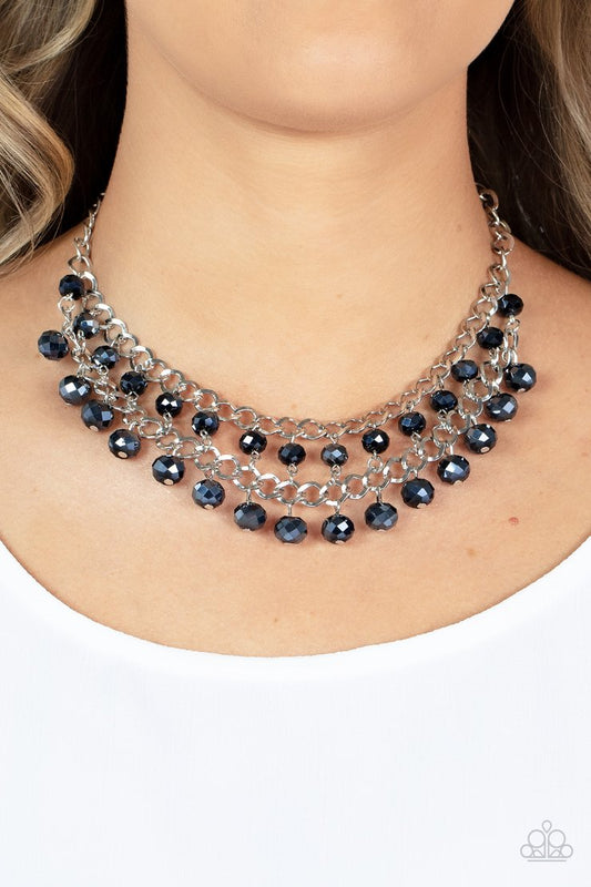 Urban Palace (Blue Necklace) by Paparazzi Accessories