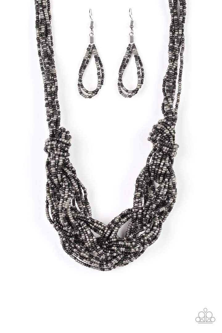 City Catwalk (Black Necklace) by Paparazzi Accessories